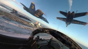 Blue Angels Final "Legacy" Hornet Flight Over Pensacola
