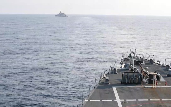 McCain conducts SUBFAM with INS Sindhuraj (S 57) during Malabar 2020