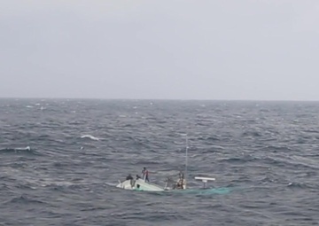 Coast Guard Cutter James rescues four people from sinking vessel off Costa Rica