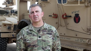 Lt. Col. Chip Rankin Task Force Bayonet Commander gives Veterans Day Speech