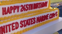 III MEF Marine Corps 245th birthday cake cutting ceremony
