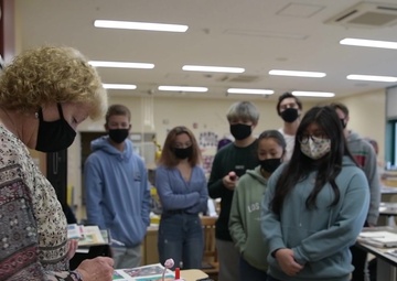 M.C. Perry High School art teacher receives “Mayor’s Award” for her artwork (B-Roll)