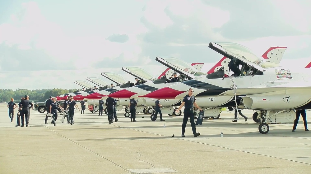 DVIDS Video Thunderbirds make stop at Dobbins for Rome Airshow