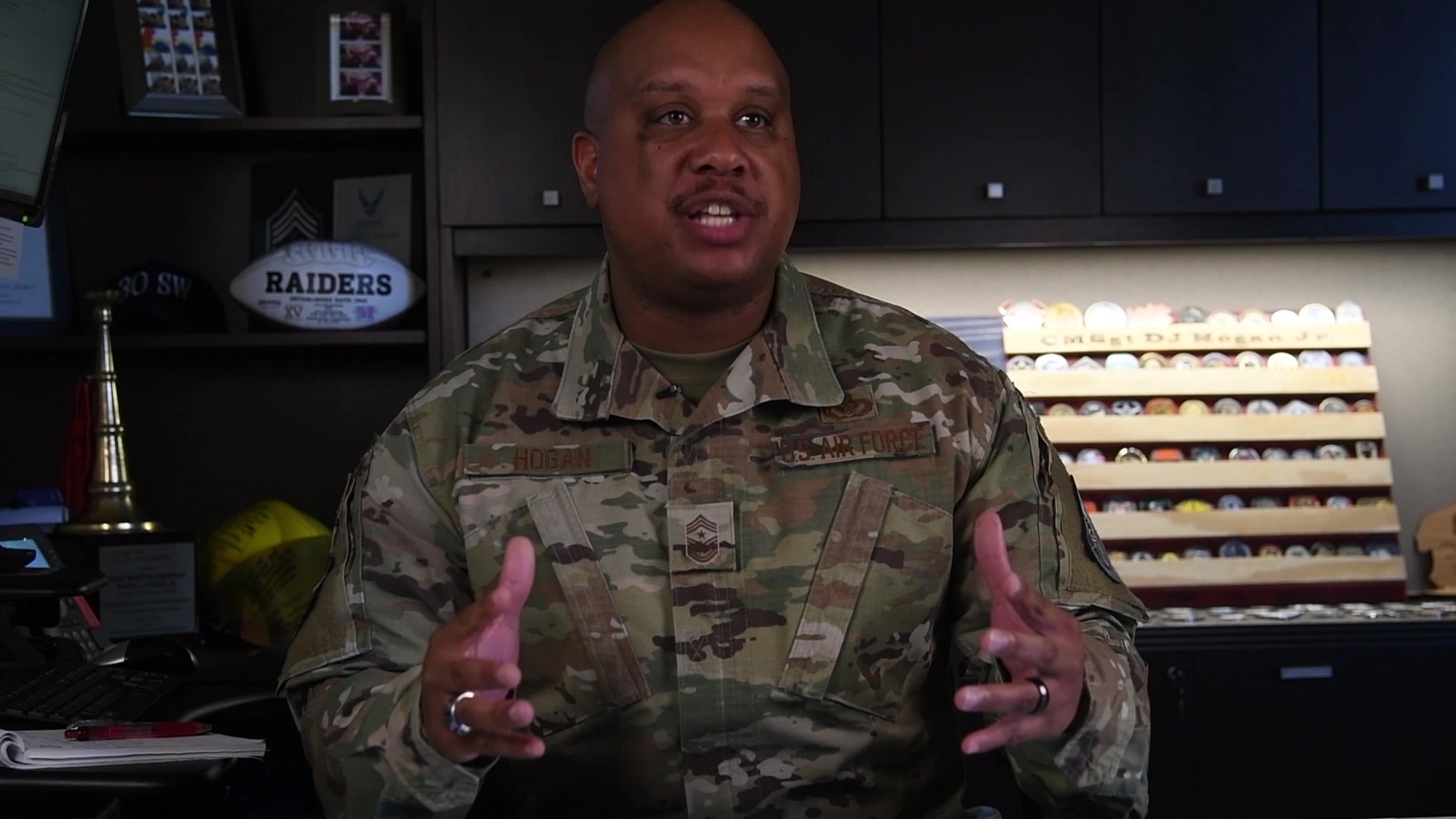 Command CMSgt Daryl Hogan reflects on his time here at VAFB as he heads off to his new assignment at the Chief Master Sergeant Leadership Course at Maxwell-Gunter AFB.