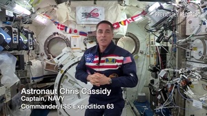 A tribute to veterans from space