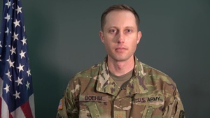 Maj. Kurt Boehm shares a Veterans Day Message with veterans