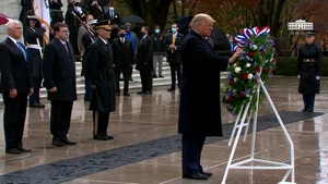 President Trump and The First Lady Participate in a National Veterans Day Observance