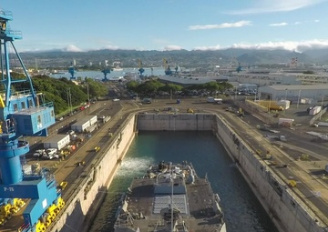 USS Wayne E. Meyer (DDG 108) successfully undocks from Pearl Harbor Naval Shipyard &amp; IMF