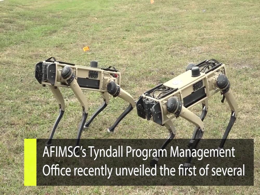 DVIDS Video Inside AFIMSC Tyndall 'Robot Dogs' Demonstration