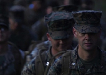 Step it out! II MSB Marines celebrate Marine Corps Birthday with hike during MEFEX 21.1 (B-Roll)