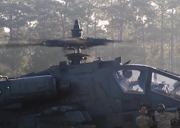 Lighthorse Soldiers send rounds down the range during aerial gunnery at Fort Stewart