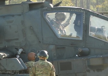 Lighthorse Soldiers send rounds down the range during aerial gunnery at Fort Stewart