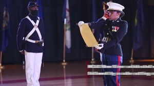 MCAS New River H&HS celebrate the 245th Marine Corps Birthday with a cake cutting ceremony