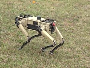 Inside AFIMSC Tyndall AFB 'Robot Dogs' Demonstration -- NO LOWER THIRDS