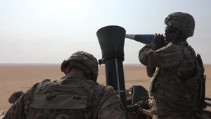 1-6 IN Mortar range in Kuwait