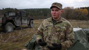 1-4 IN Soldier talks about ammunition at EIB