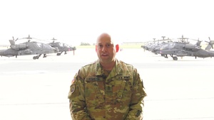 1st Sgt. John Hamilton salutes Bay City, Michigan for Thanksgiving