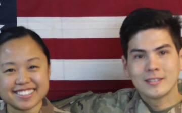 CPT Micheal and Mariel Menges Thanksgiving greeting