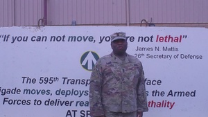 Command Sgt. Maj. Davis Thanksgiving Greeting Fresno Calif