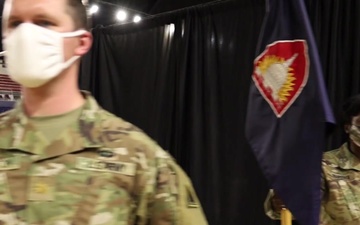 CSM Cunningham of the Land Component Command assumes responsibility