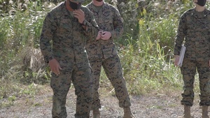 U.S. Marines with CLR-37 build terrain model