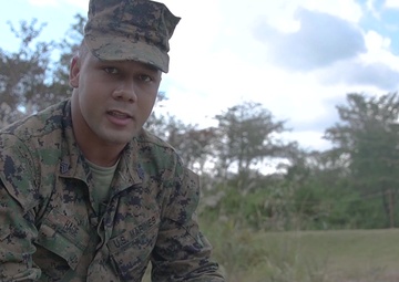 U.S. Marines with CLR-37 build terrain model