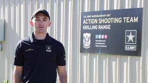 U.S. Army Spc. Dexter Bradley gives a Thanksgiving Greeting