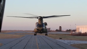 Co. B, 2-135th GSAB, Nebraska National Guard crew shout out for Nebraska Cornhuskers flyover