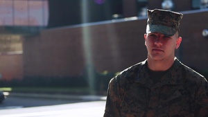 Guard Company Marines’ quick thinking and response help save pedestrian’s life (without graphics overlay)