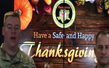 Thanksgiving message from SWD Commander &amp; Deputy Commander