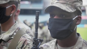 The 136th Expeditionary Signal Battalion Casing of the Colors