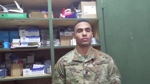 Spc. Isaac Sanchez Thanksgiving Shout-out, Task Force Illini