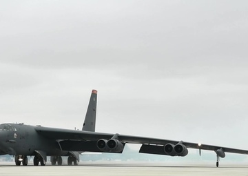 B-52H Stratofortress take off from Minot Air Force Base