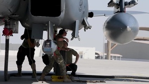 Eagles land at Al Dhafra Air Base