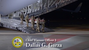 Army Chief Warrant Officer 3 Dallas G. Garza, Chief Warrant Officer 2 Marwan S. Ghabour, and Staff Sgt. Kyle R. McKee - Dignified Transfer
