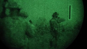Green Berets conduct a night time training raid