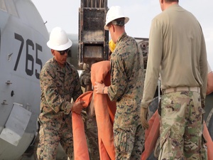 Cal Guard partners with U.S. Marines to recover aircraft involved in air-to-air collision