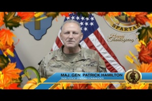 Maj.Gen. Patrick Hamilton 36th ID Thanksgiving shoutout