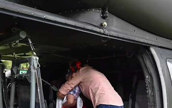 Honduran citizens rescued from remote village