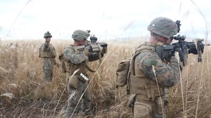 U.S. Marines conduct platoon attack ranges during Fuji Viper 21.1