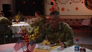 Acting Defense Secretary Spends Thanksgiving with the Troops