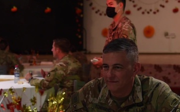 Acting Defense Secretary Spends Thanksgiving with the Troops