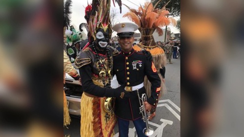 Recruiting Sub Station Raleigh’s Staff Noncommissioned Officer in Charge uses talents learned in the Marine Corps Band for Recruiting