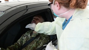 COVID-19 Drive-thru testing - Ramstein Air Base