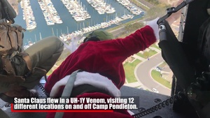 Happy Holidays: Santa, Marines fly over Pendleton, North County neighborhoods
