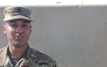 Spc. Caleb Llamas Holiday Shoutout