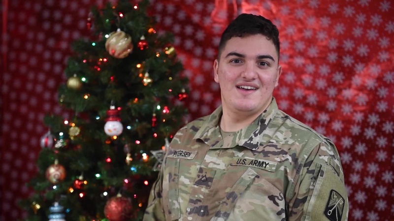 Pfc. Gabriel Petersen Holiday Shout-Out