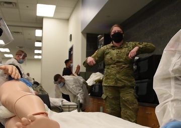Minnesota National Guard Temporary Nursing Aid Training, broll