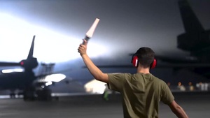 KC-10s launch in support of rapid passenger movement – B-roll