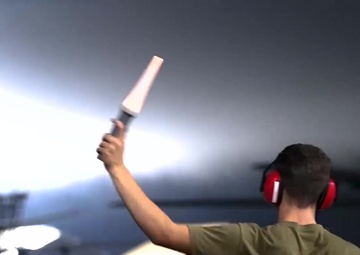 KC-10s launch in support of rapid passenger movement – B-roll